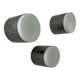 Set of 3 vintage Raak wall lights, aluminum and opaline, Holland 1960