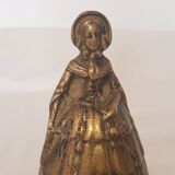Cloche de table en bronze femme