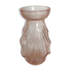 Vase bulbe en verre rose