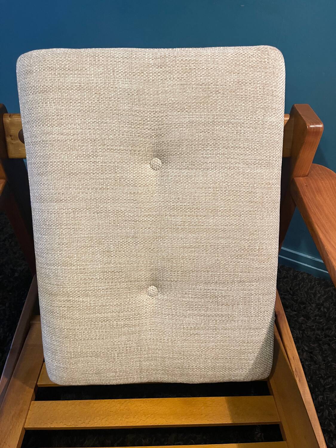 Elm and Maison Regain fabric armchair