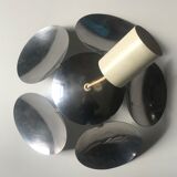 Flower chrome metal pendant 70s