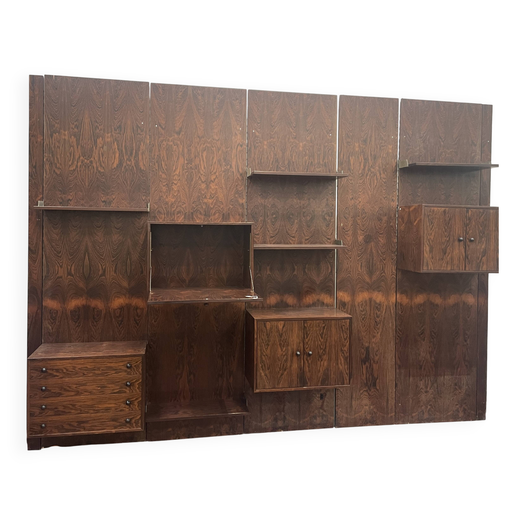 Extraordinary Rio rosewood bookcase