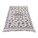 Tapis bohème blanc marocain 112x195 cm