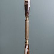 Italian onyx and brass floor lamp