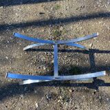 1970 chrome design coffee table