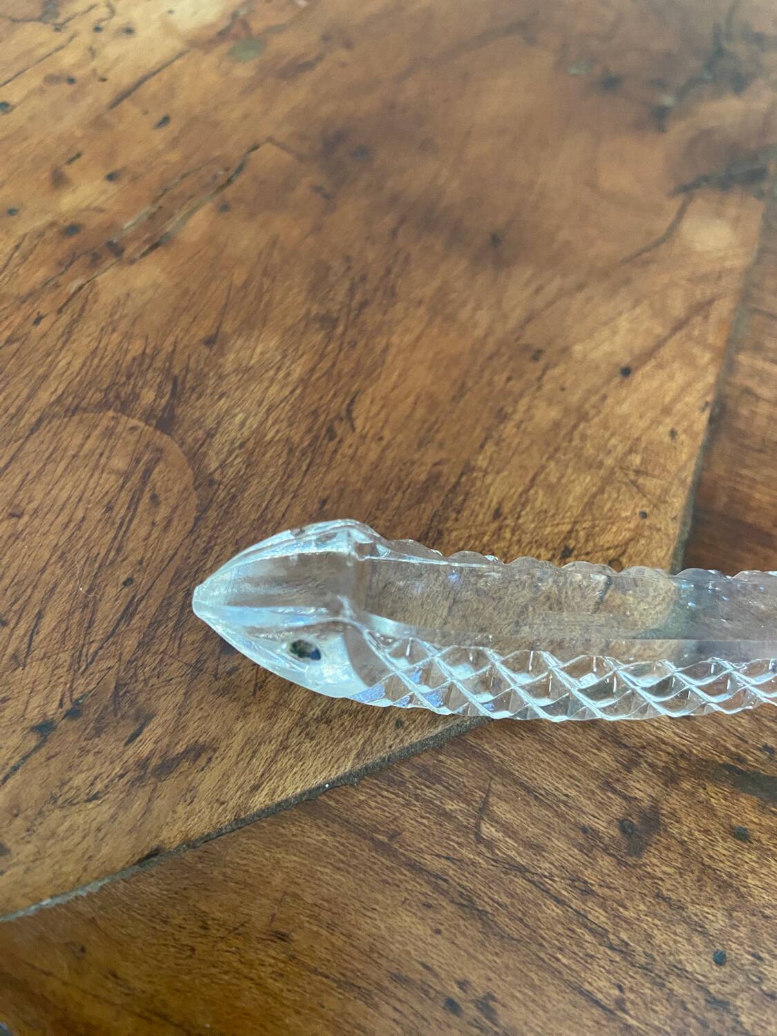 Cut crystal fish