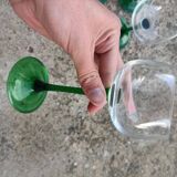 Retro Alsatian glasses x4