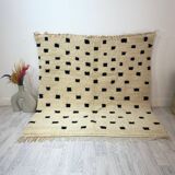 Handcrafted Moroccan Berber carpet 161 x 156 CM