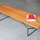 Slatted bench '400' by Harry Bertoia