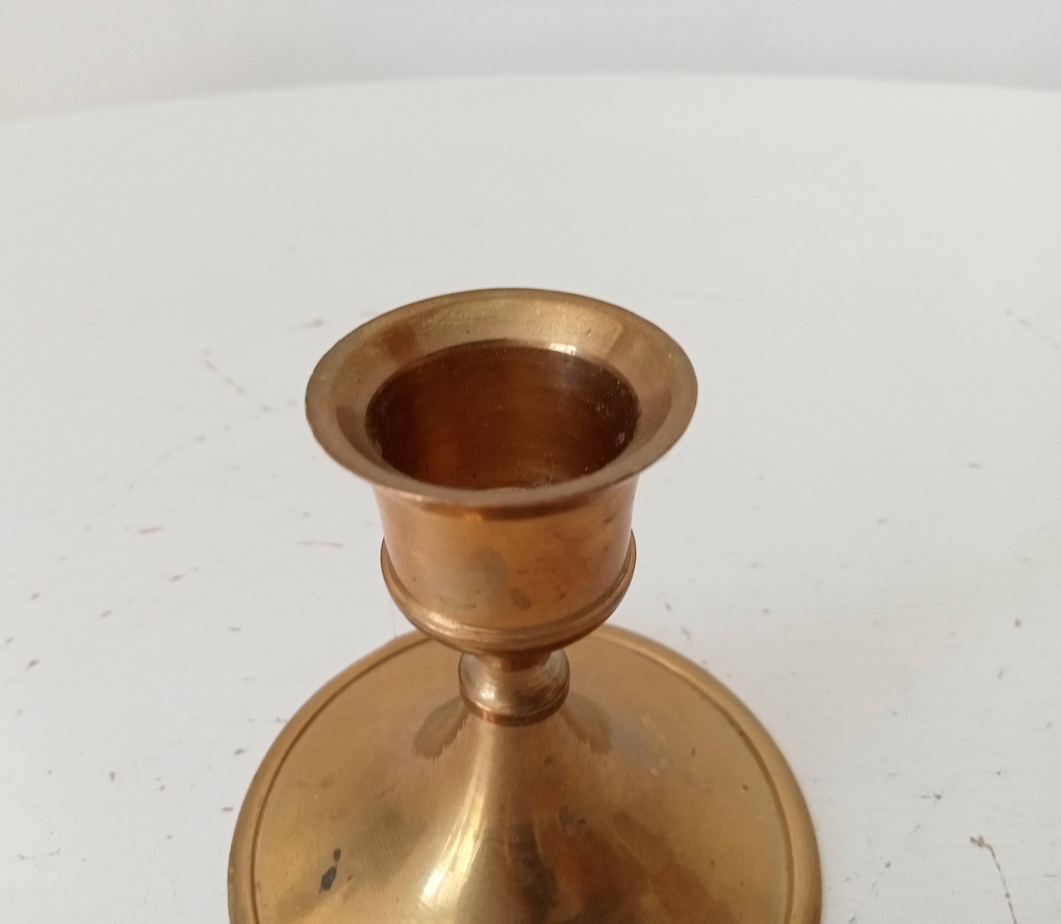 Vintage brass candle holder
