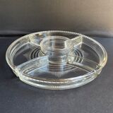 Compartmentalized servant tray with hors d'oeuvres (1)