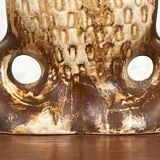 Decorative fish holder in studio pottery by Haico Nitzsche for Søholm, 1960s.