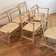 Ensemble de 6 chaises de salle à manger modèle CH46 et CH47 par Hans J. Wegner
