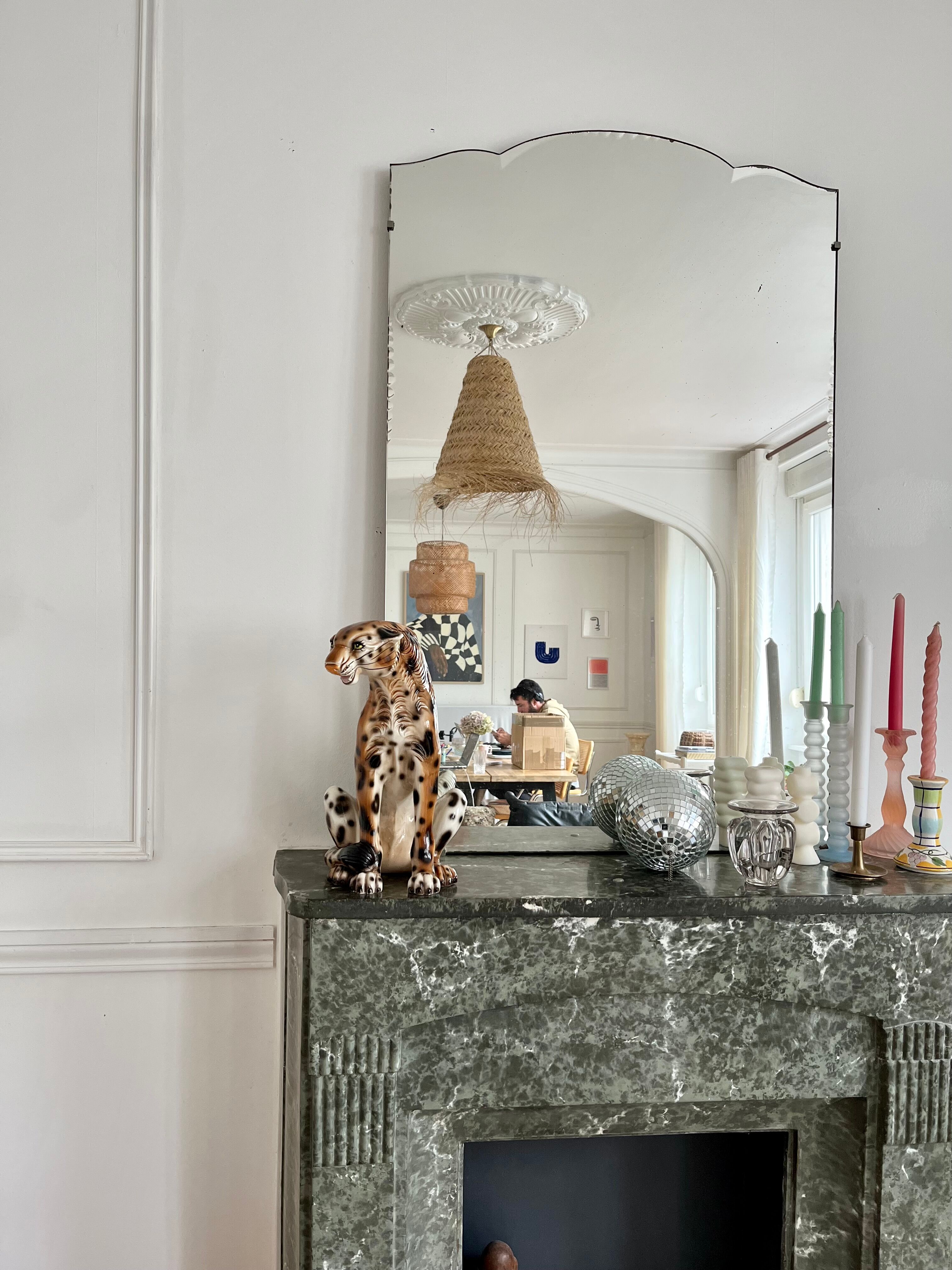 Vintage ceramic leopard