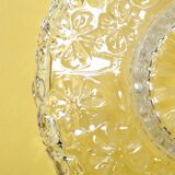 Glass Bowl: Mid-Century Floral Bohemia Plate, Sklo Union / 1960s