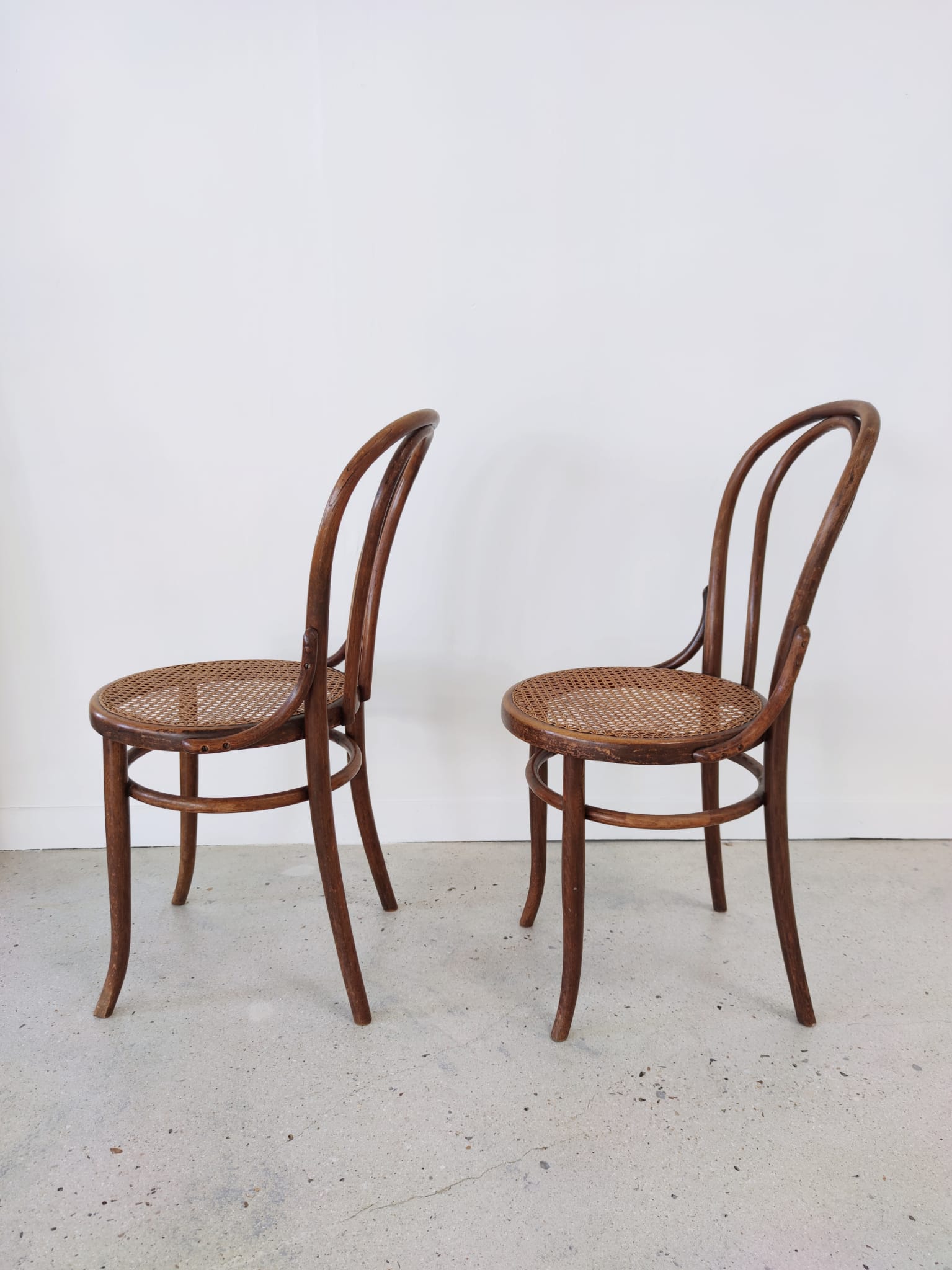 Pair of chairs cannée Fischel bistro