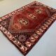 Vintage Traditional Tribal Rug 284x175 cm Wool Oriental HandMade Rug, Red Black