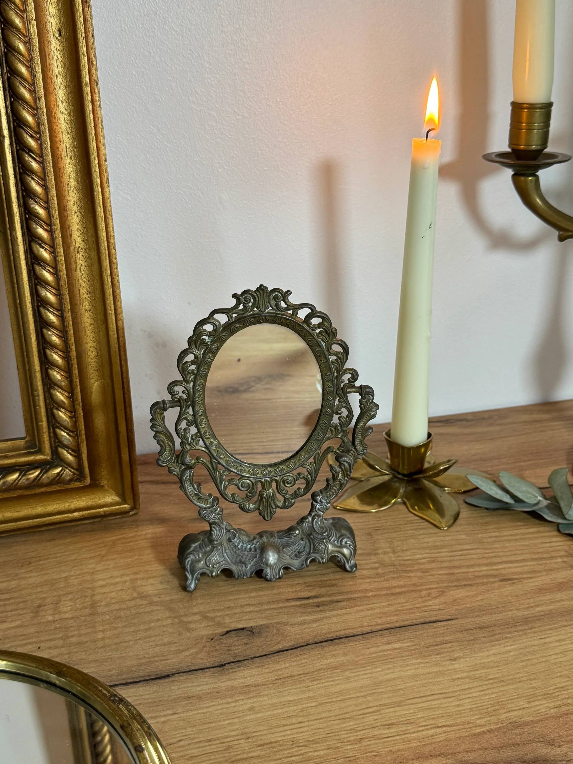 Small vintage dressing mirror