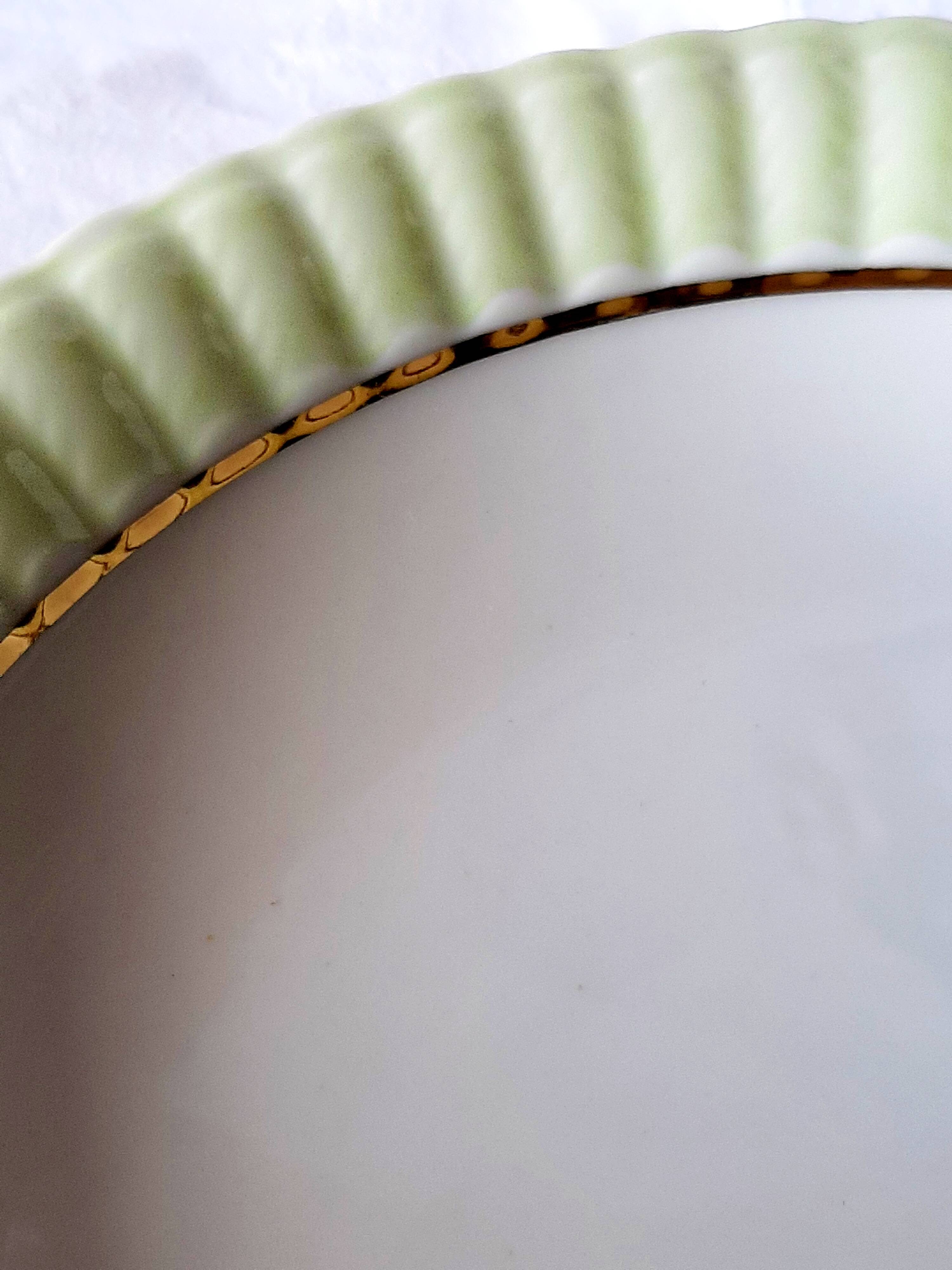 Bernardaud Limoges porcelain cake dish