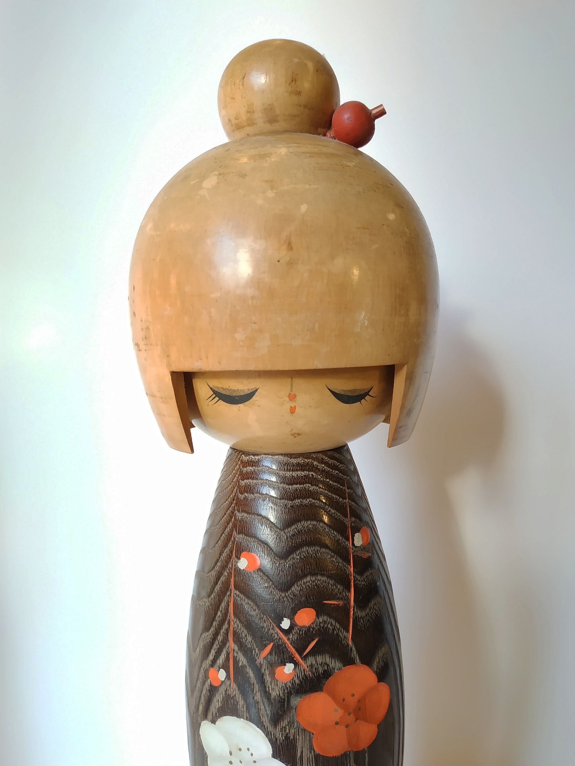 Great Kokeshi Doll, "LaTimide" by Okamoto Usaburo circa 1960-70 - Japan