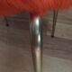 Vintage orange moumoute chair of original 60s