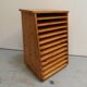 Vintage pine filing cabinet 1950's