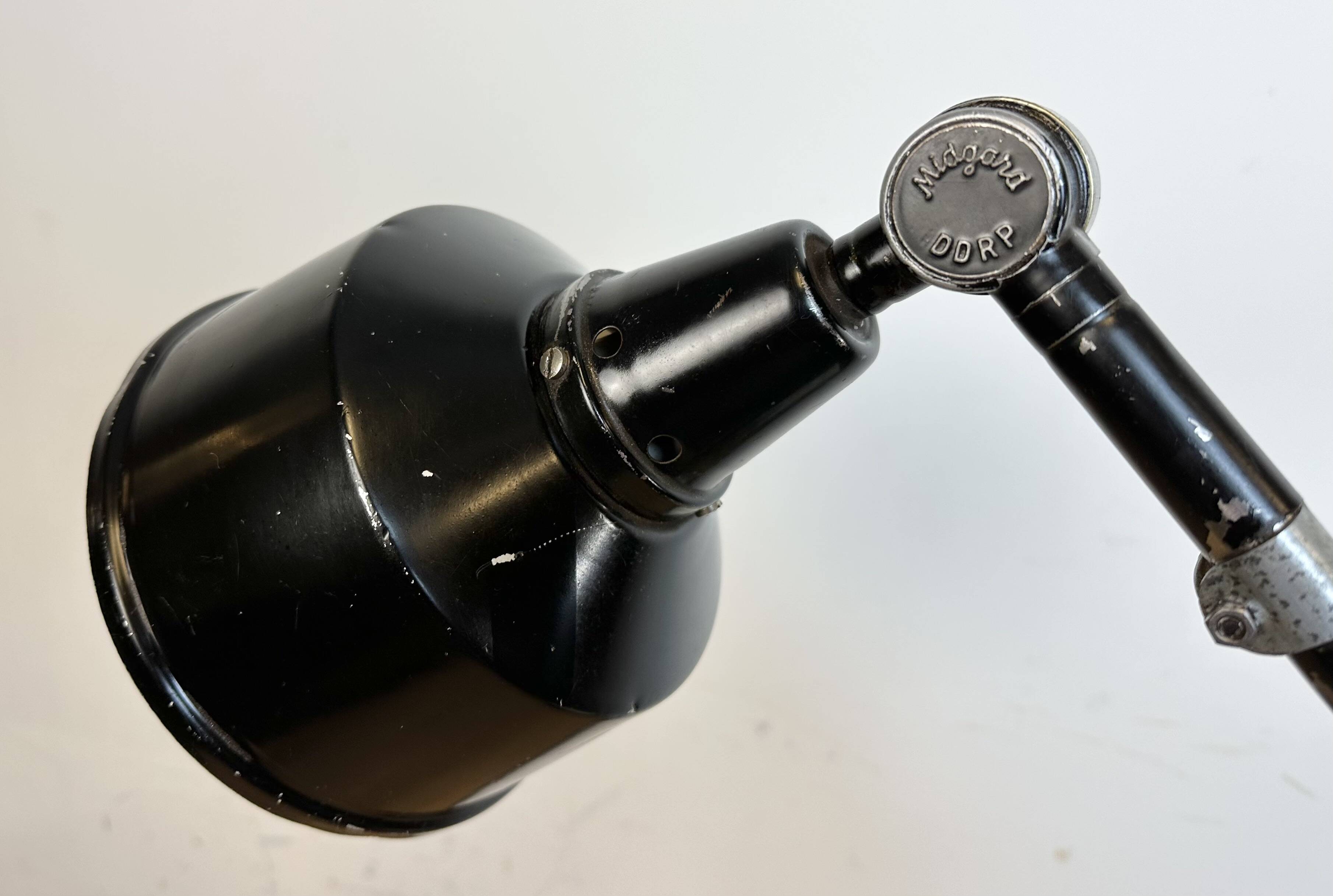 Industrial ddrp desk or wall lamp by curt fischer for midgard, 1930s