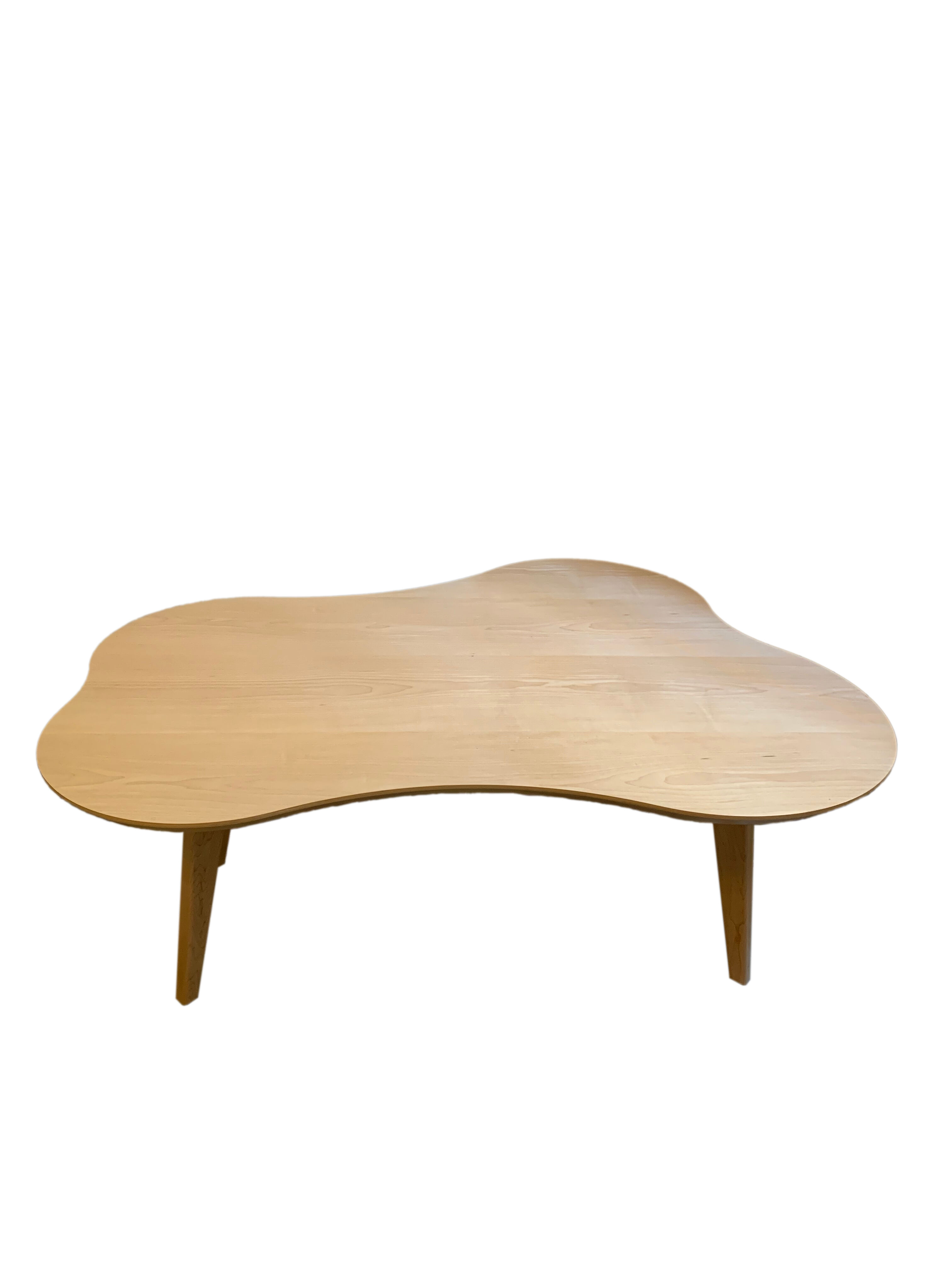 Wooden coffee table by Jens Risom for Knoll