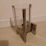 Applique en laiton et verre de Gaetano Scolari 1960