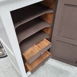 Title: Small Two-Tone Work Cabinet – 1950s