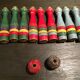 Vintage wooden bowling game