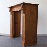 Oak fireplace mantel, Empire style.