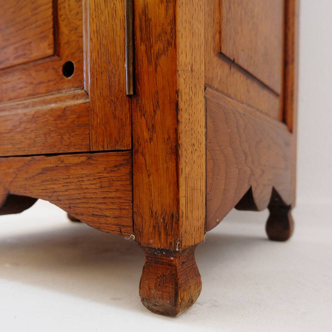 Vintage Wooden Side Cabinet - 1950s