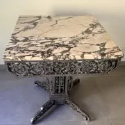Art Deco table attributed to Edgar Brandt.