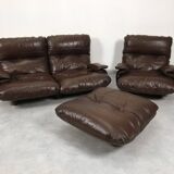 Ligne Roset Marsala set - brown leather