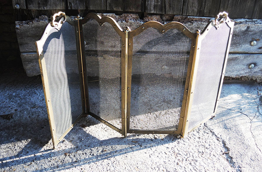 Old 4-Shutter Chimney Firewall