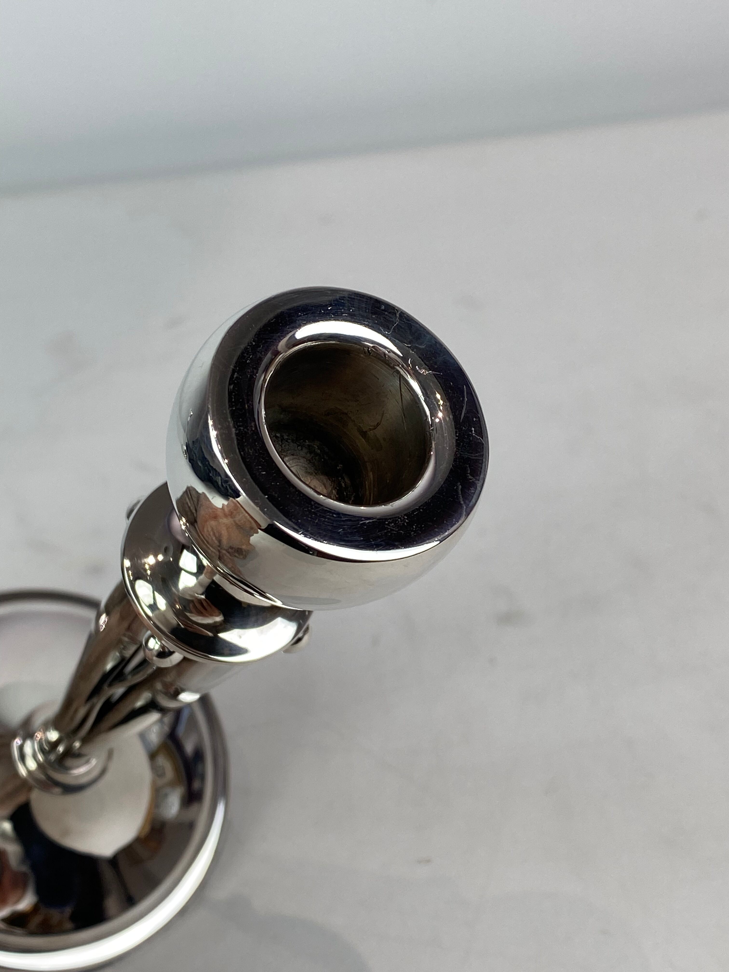 Set of candlesticks of hallmarked silver, 1920s