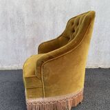 Padded golden yellow velvet toad