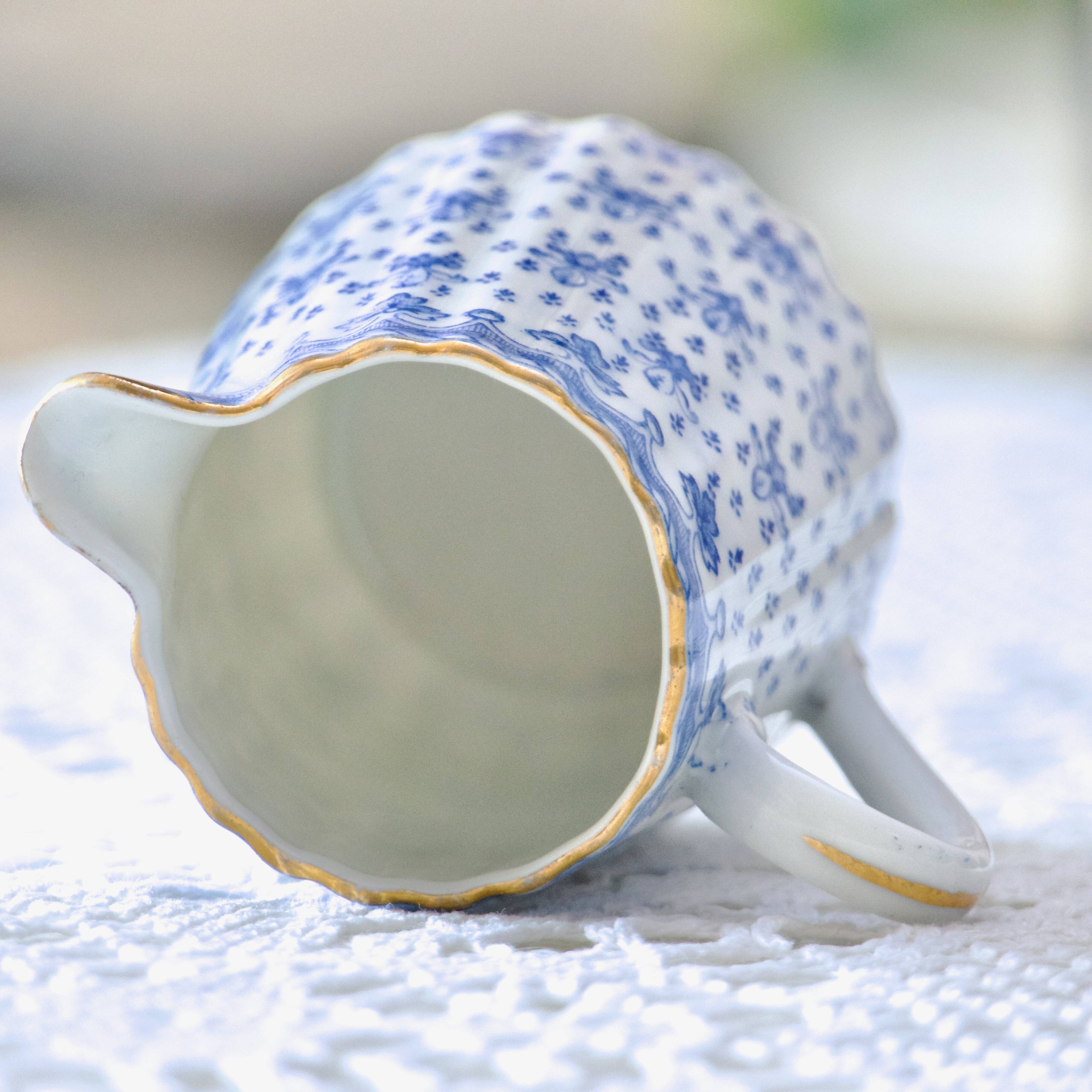 Oscar Shaller 1909 Fleur de Lys Porcelain Pitcher
