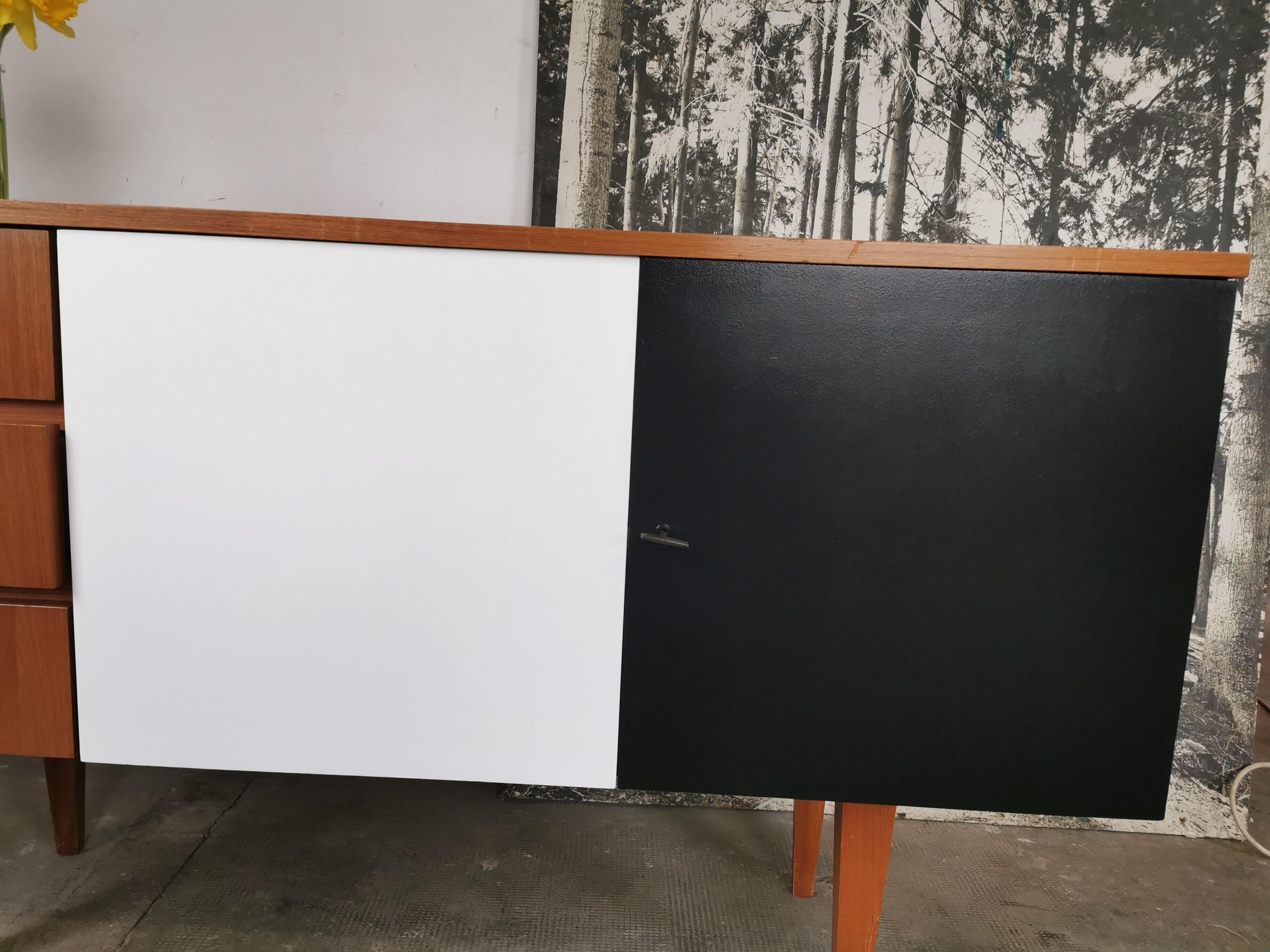 Vintage sideboard of the 60s Scandinavian style