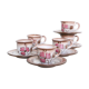 Set de 6 tasses et sous tasses Niderviller, vintage
