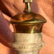 pepper mill, Italian, stone and brass, 1960s