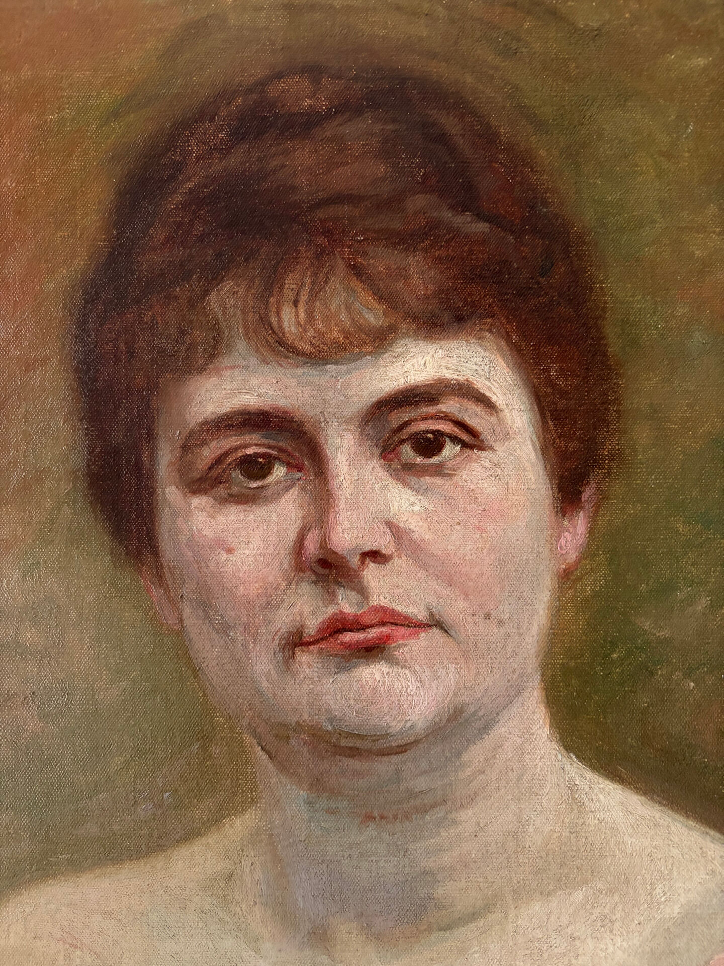Portrait of a woman, oil on canvas