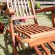 Chaise longue en bois