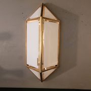 Applique italienne en verre et plaqué or 24 carats
