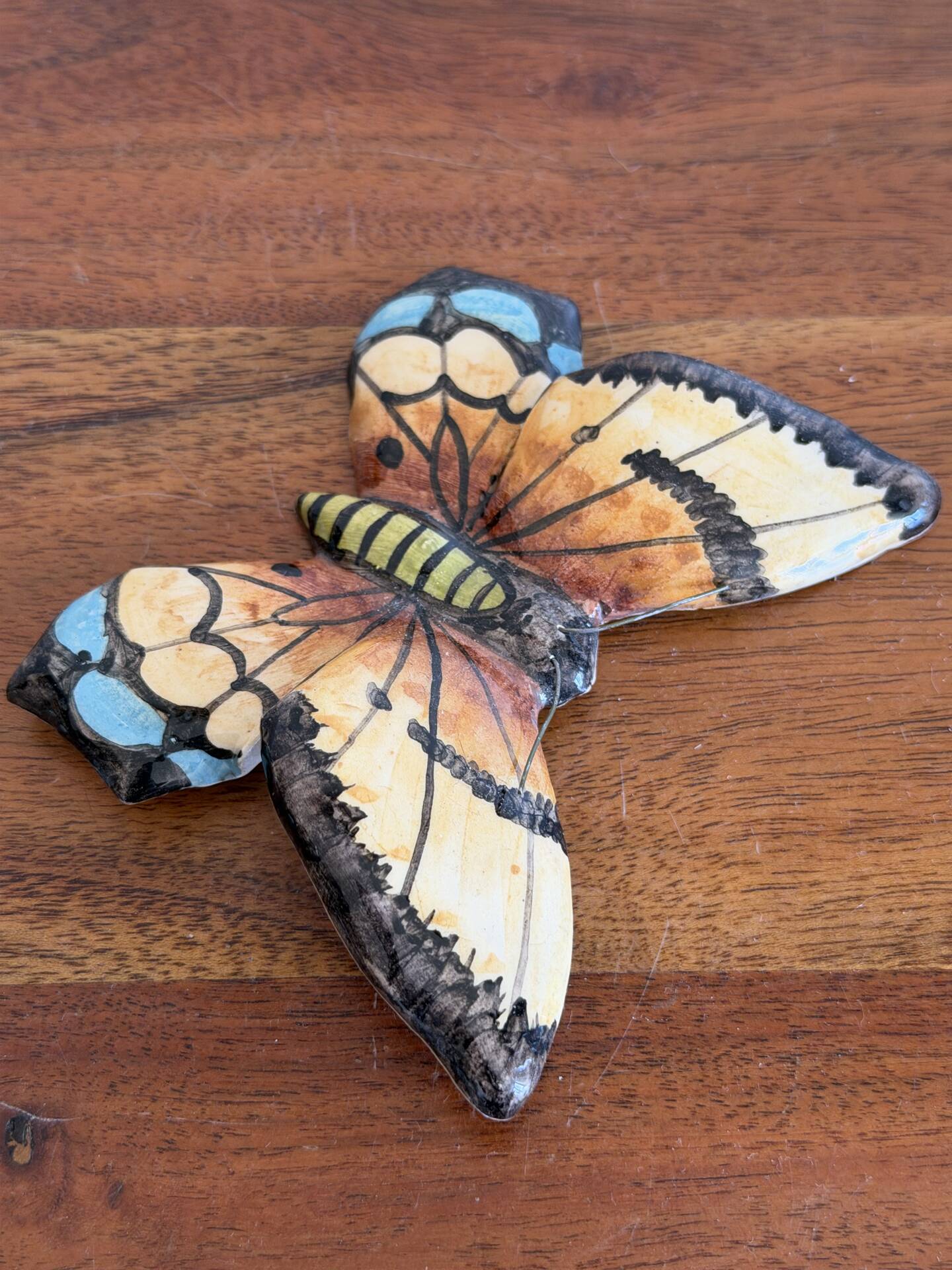 Ceramic butterfly to hang