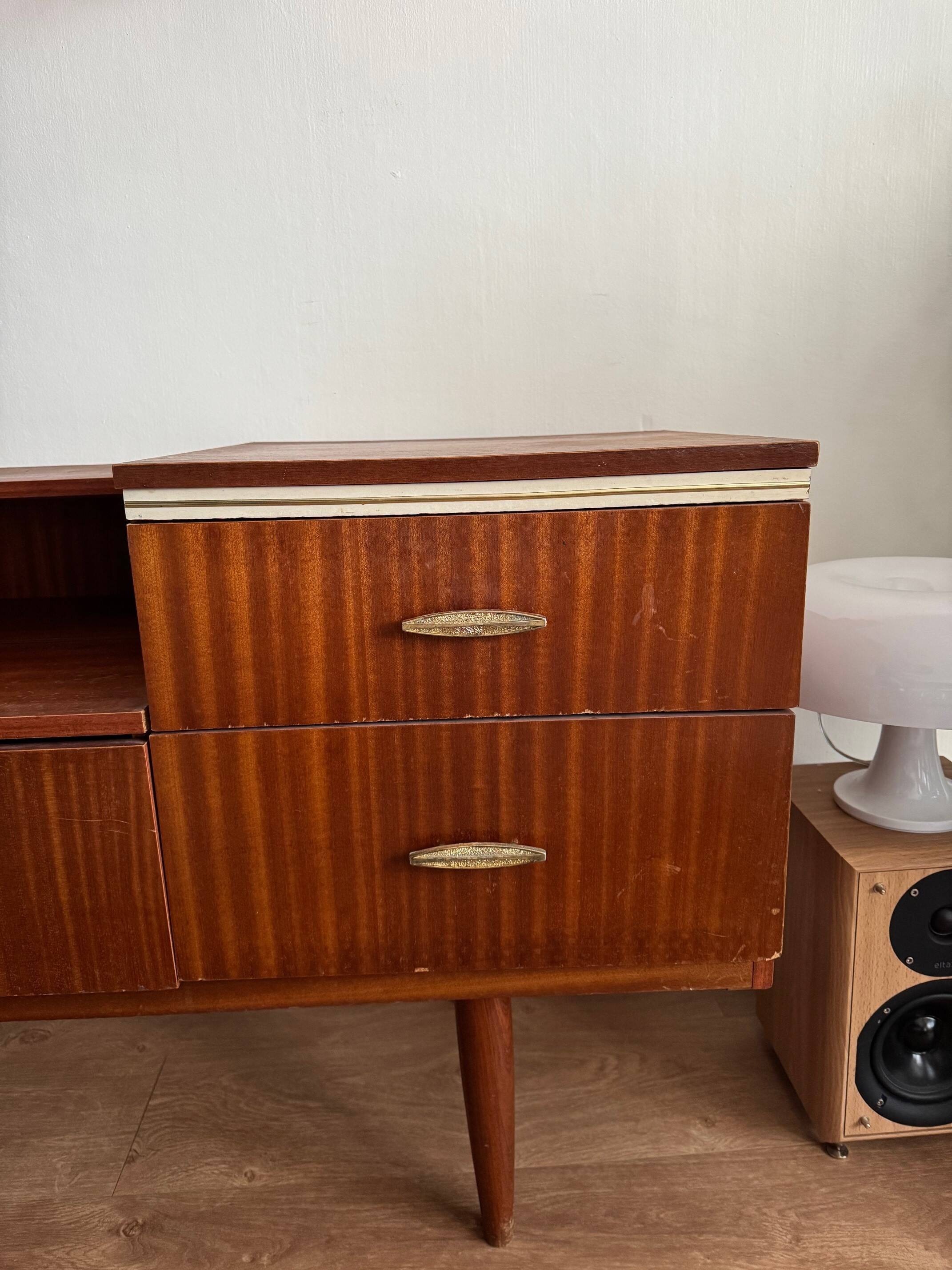 1960s vintage sideboard, 145 x 43.