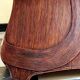 Table marqueterie de rotin vintage 1970