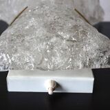 Hillebrand Murano ice glass wall lamp by Egon Hillebrand, 1960