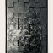 Table "Dark Matter" straw marquetry